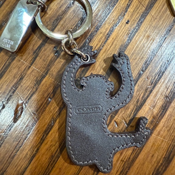 Coach Monkey Leather Key Fob /Bag Charm - Picture 2 of 2